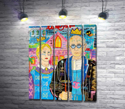 Модульная картина "Пара (Couple)"