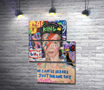 Модульна картина "Бові Больт (Bowie Bolt)"