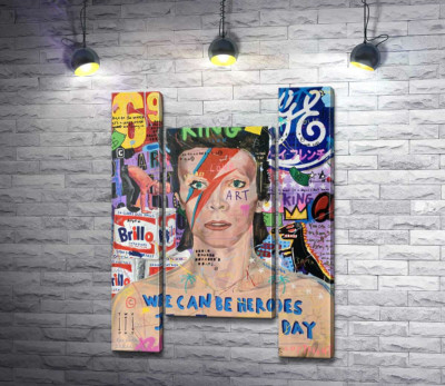 Модульная картина "Бови Больт (Bowie Bolt)"