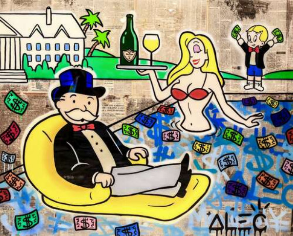 Кольоровий грошовий басейн (Colorful Money Pool) - Алек Монополі (Alec Monopoly)