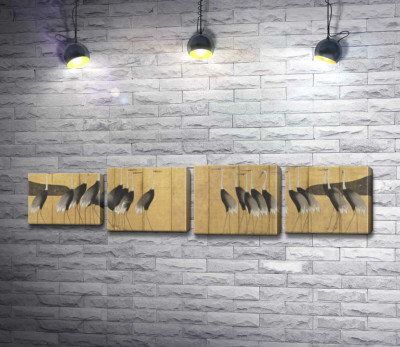 Модульна картина "Журавлі (Cranes)"