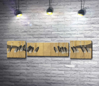 Модульная картина "Журавли (Cranes)"