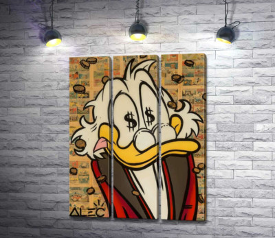 Модульная картина "Счастье Скруджа (Happy Scrooge)"