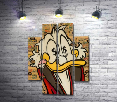 Модульна картина "Щастя Скруджа (Happy Scrooge)"