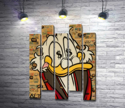 Модульна картина "Щастя Скруджа (Happy Scrooge)"