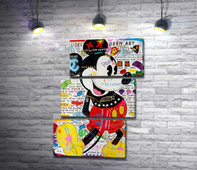 Модульна картина "Музейний Міккі ( Museum Mickey)"