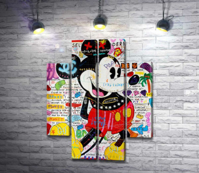 Модульна картина "Музейний Міккі ( Museum Mickey)"
