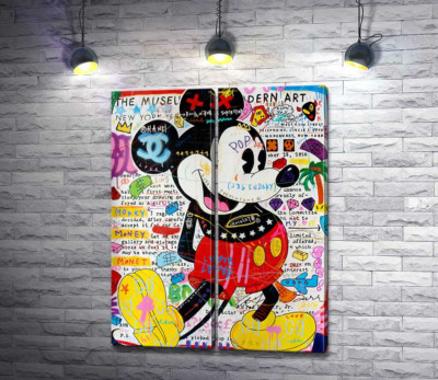 Модульна картина "Музейний Міккі ( Museum Mickey)"