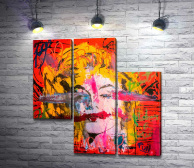 Модульна картина "Креативний погляд на портрет Мерілін Монро (Marilyn Monroe)"