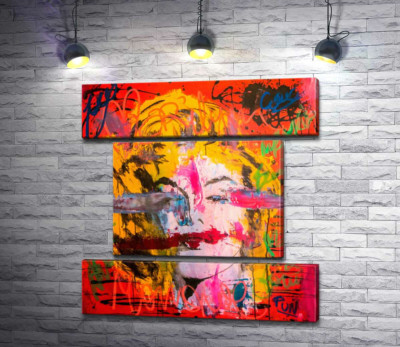 Модульная картина "Креативный взгляд на портрет Мэрилин Монро (Marilyn Monroe)"