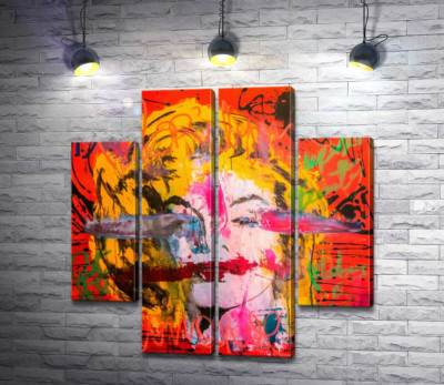 Модульна картина "Креативний погляд на портрет Мерілін Монро (Marilyn Monroe)"