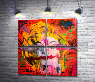 Модульна картина "Креативний погляд на портрет Мерілін Монро (Marilyn Monroe)"