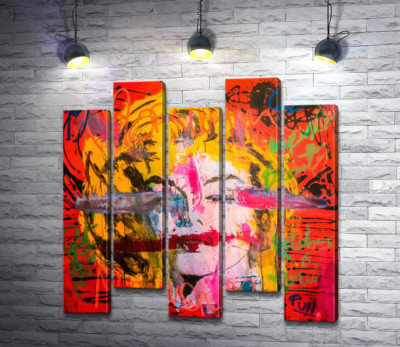 Модульна картина "Креативний погляд на портрет Мерілін Монро (Marilyn Monroe)"