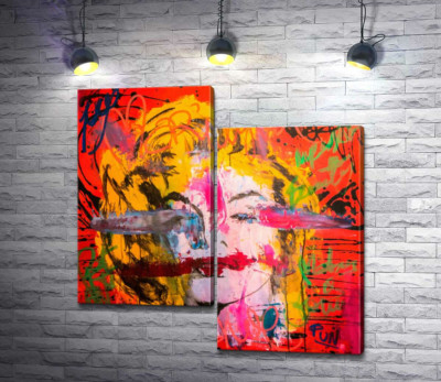 Модульна картина "Креативний погляд на портрет Мерілін Монро (Marilyn Monroe)"