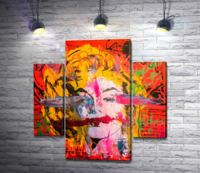 Модульная картина "Креативный взгляд на портрет Мэрилин Монро (Marilyn Monroe)"