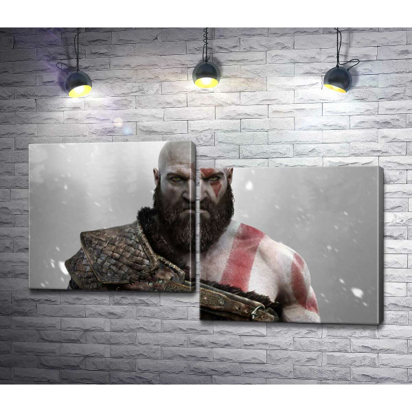 Загрозлива сила спартанця Кратоса (Kratos) - героя відеогри "Бог війни" (God of War)