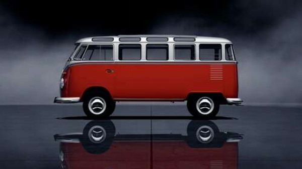 Легендарный красно-белый автобус Volkswagen Van Samba