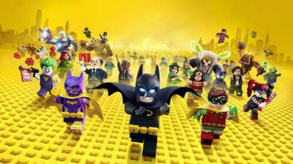 Лего Бетмен поспішає рятувати світ на постері до фільму "Lego Фільм: Бетмен" (The Lego Batman Movie)
