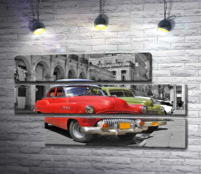Червона модель автомобіля Chevrolet 1952 року на старовинній вулиці Куби