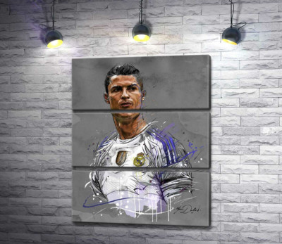 Футболіст "Реал Мадриду" (Real Madrid) Кріштіану Роналду (Cristiano Ronaldo) дивиться у даль