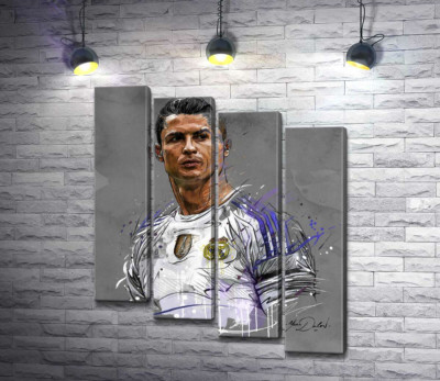 Футболіст "Реал Мадриду" (Real Madrid) Кріштіану Роналду (Cristiano Ronaldo) дивиться у даль