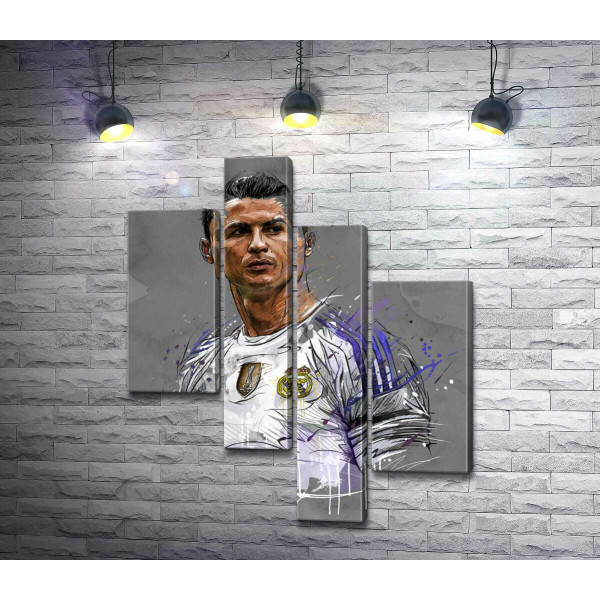 Футболіст "Реал Мадриду" (Real Madrid) Кріштіану Роналду (Cristiano Ronaldo) дивиться у даль