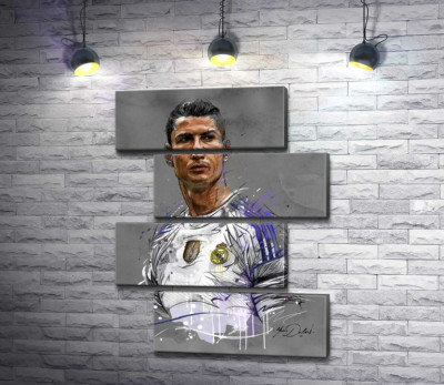 Футболіст "Реал Мадриду" (Real Madrid) Кріштіану Роналду (Cristiano Ronaldo) дивиться у даль