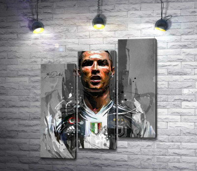 Легендарний футболіст Кріштіану Роналду (Cristiano Ronaldo) в азарті гри