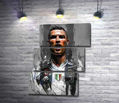 Легендарний футболіст Кріштіану Роналду (Cristiano Ronaldo) в азарті гри