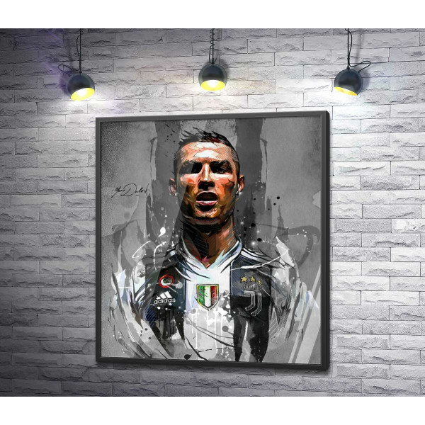 Легендарний футболіст Кріштіану Роналду (Cristiano Ronaldo) в азарті гри