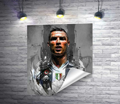 Легендарний футболіст Кріштіану Роналду (Cristiano Ronaldo) в азарті гри