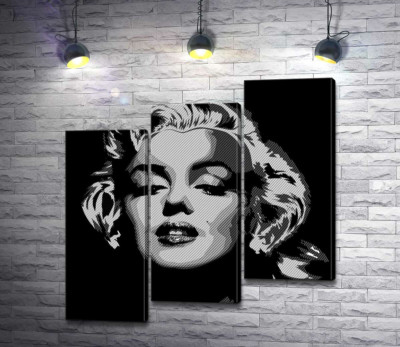 Відтінки сірого у портреті легендарної Мерілін Монро (Marilyn Monroe)