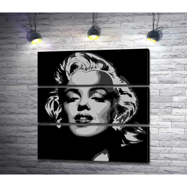 Оттенки серого в портрете легендарной Мэрилин Монро (Marilyn Monroe)