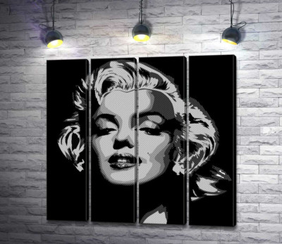 Відтінки сірого у портреті легендарної Мерілін Монро (Marilyn Monroe)