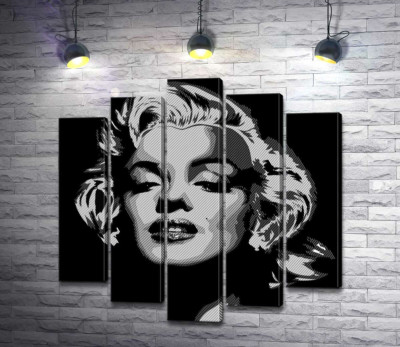 Відтінки сірого у портреті легендарної Мерілін Монро (Marilyn Monroe)
