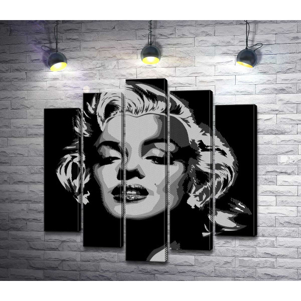 Відтінки сірого у портреті легендарної Мерілін Монро (Marilyn Monroe)