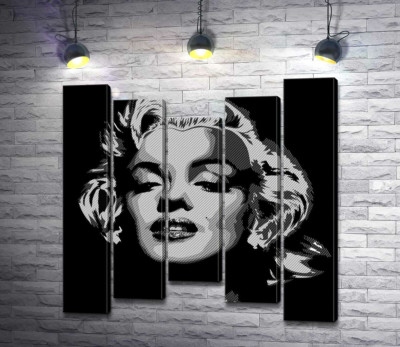 Відтінки сірого у портреті легендарної Мерілін Монро (Marilyn Monroe)