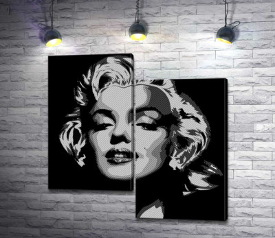 Відтінки сірого у портреті легендарної Мерілін Монро (Marilyn Monroe)