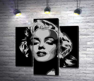 Відтінки сірого у портреті легендарної Мерілін Монро (Marilyn Monroe)