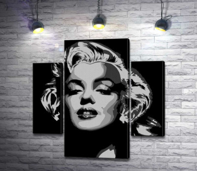 Відтінки сірого у портреті легендарної Мерілін Монро (Marilyn Monroe)