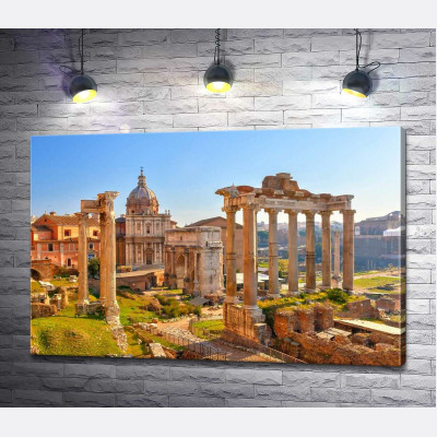 Гарндиозность руин Римского форума (Forum Romanum)