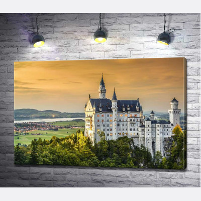 Сказочный вид на "Замок лебедя" (Neuschwanstein)
