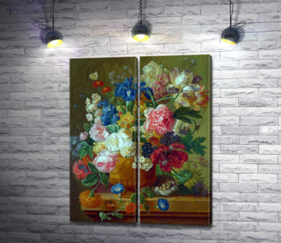 Модульна картина "Квіти в вазі (Flowers in a Vase)"