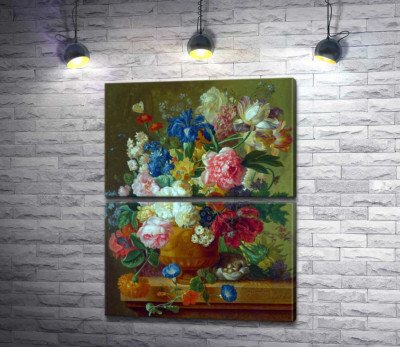 Модульная картина "Цветы в вазе (Flowers in a Vase)"