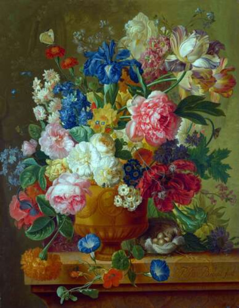 Цветы в вазе (Flowers in a Vase) – Пауль Теодор ван Брюссель (Paul Theodor van Brussel)