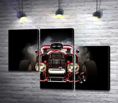 Багровый бампер автомобиля Хот-род (Hot rod)