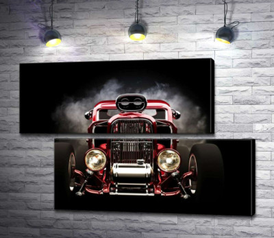 Багряний бампер автомобіля Хот-род (Hot rod)