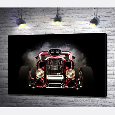 Багровый бампер автомобиля Хот-род (Hot rod)