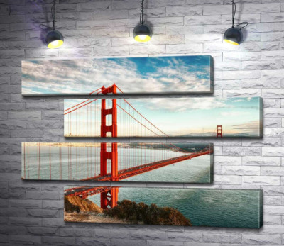 Шлях до океану: вид з берега на міст "Золота Брама (Golden Gate Bridge)