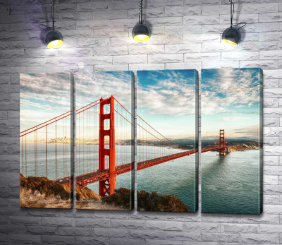 Шлях до океану: вид з берега на міст "Золота Брама (Golden Gate Bridge)